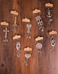 Discount Decorator's Warehouse 4” Metal Inspirational Car Charms
