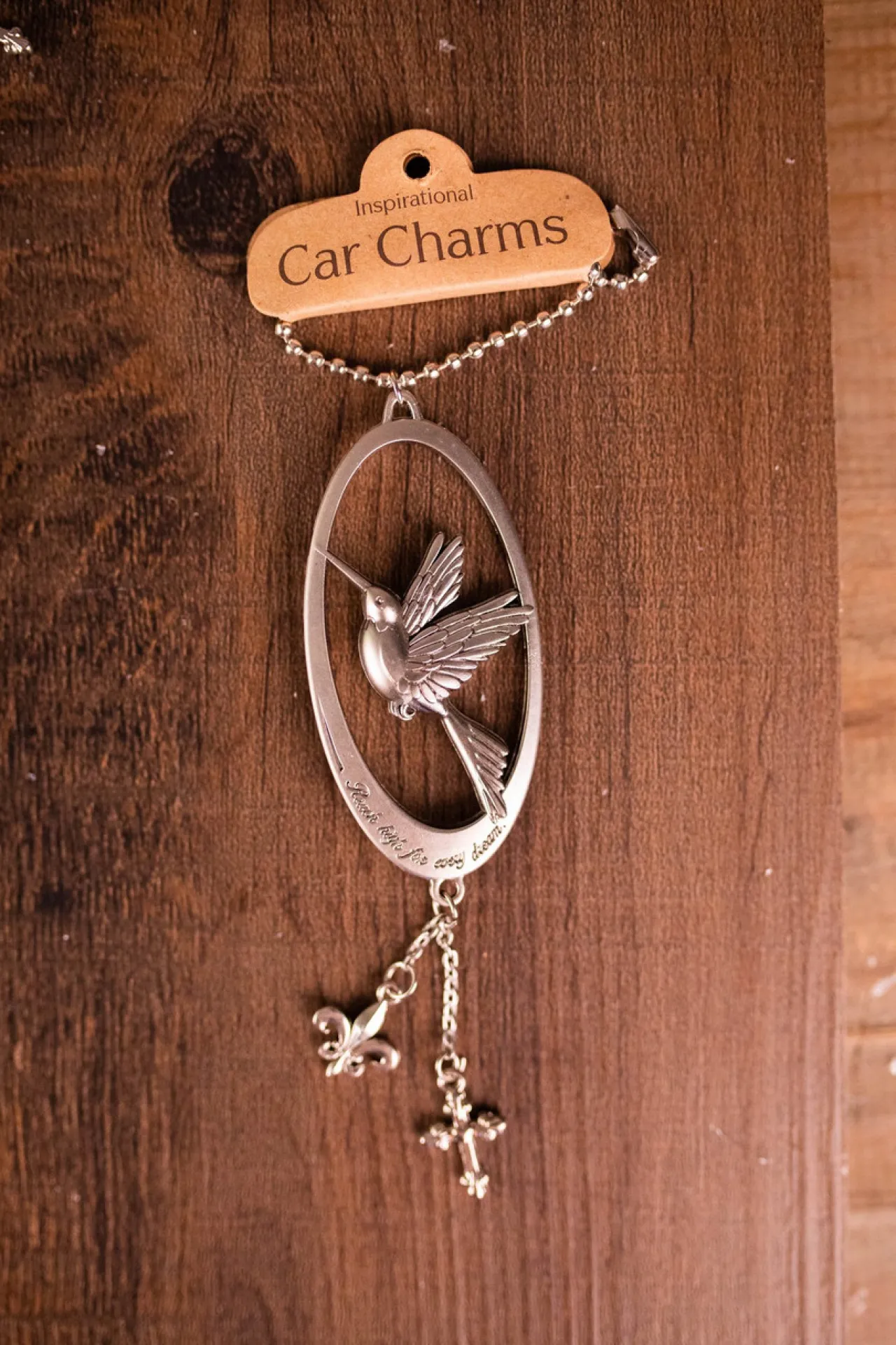 Discount Decorator's Warehouse 4” Metal Inspirational Car Charms