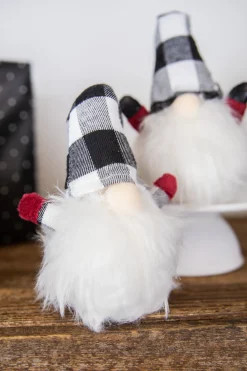 Decorator's Warehouse 7” Mini Buffalo Check Gnome