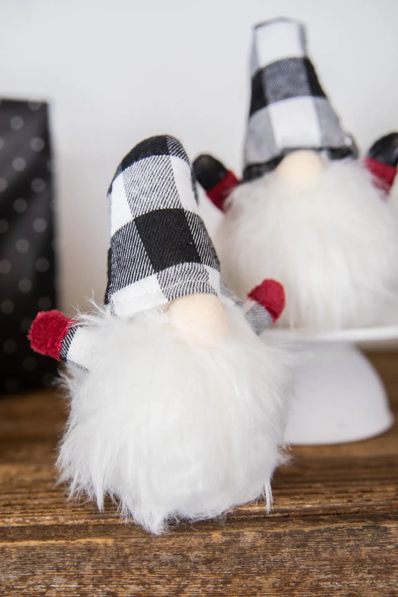 Decorator's Warehouse 7” Mini Buffalo Check Gnome