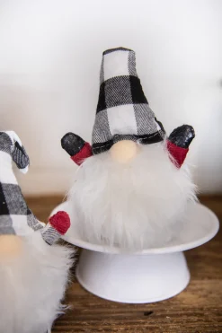 Decorator's Warehouse 7” Mini Buffalo Check Gnome