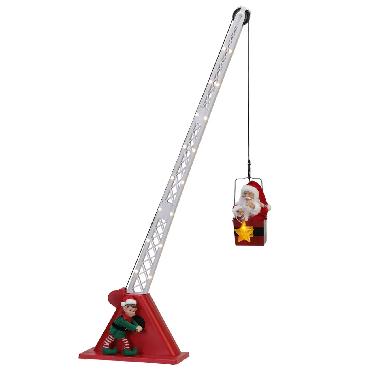 Decorator's Warehouse 43" Mr. Christmas Animated Santa's Crane