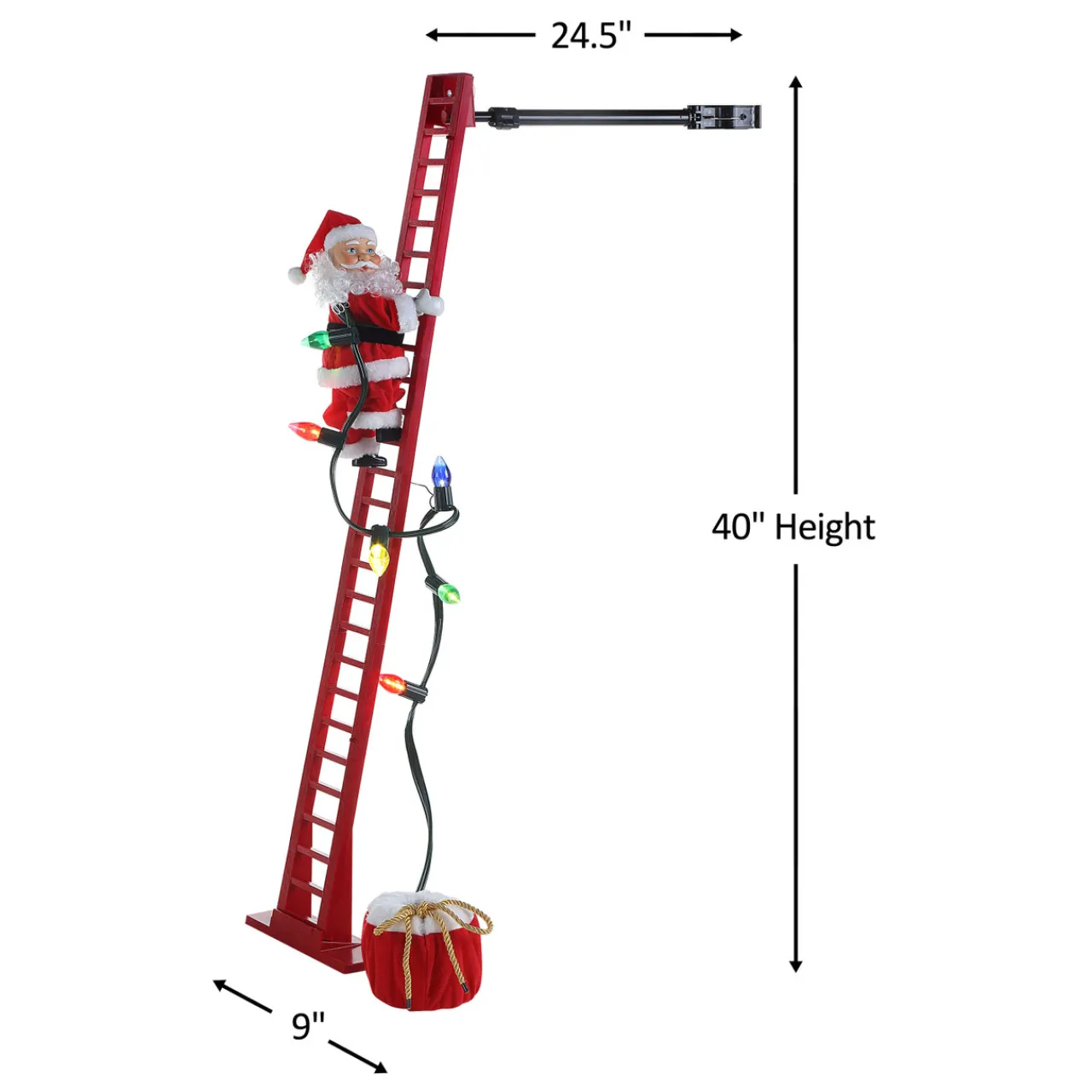 New Decorator's Warehouse 40" Mr. Christmas Super Climbing Santa