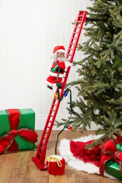 Outlet Decorator's Warehouse 40" Mr. Christmas Super Climbing Santa - African American