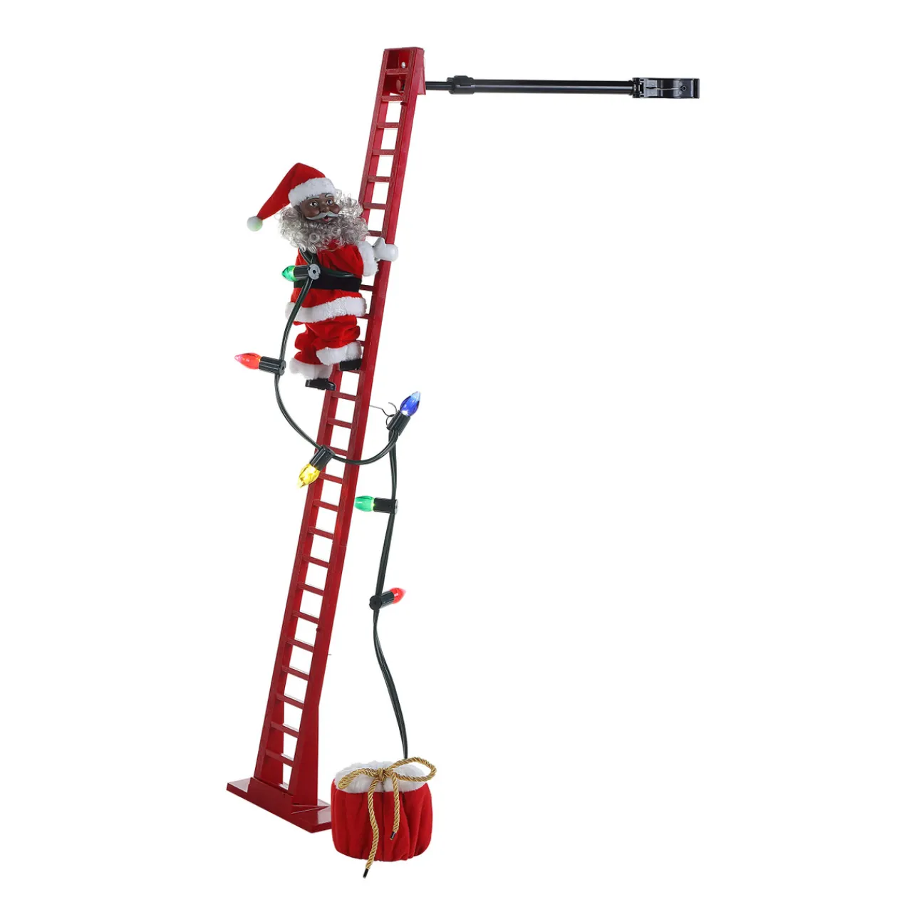 Outlet Decorator's Warehouse 40" Mr. Christmas Super Climbing Santa - African American