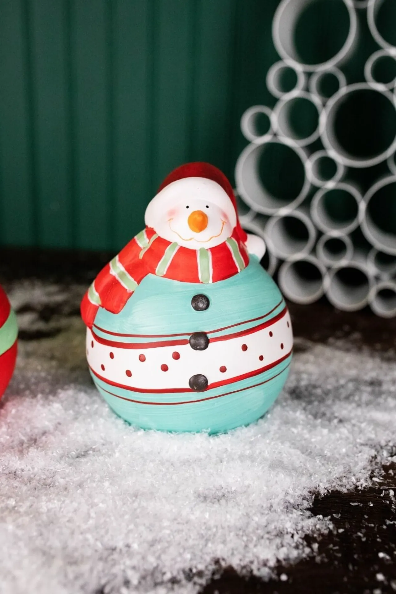 Clearance Decorator's Warehouse 7” Nostalgic Santa/Snowman Figurine