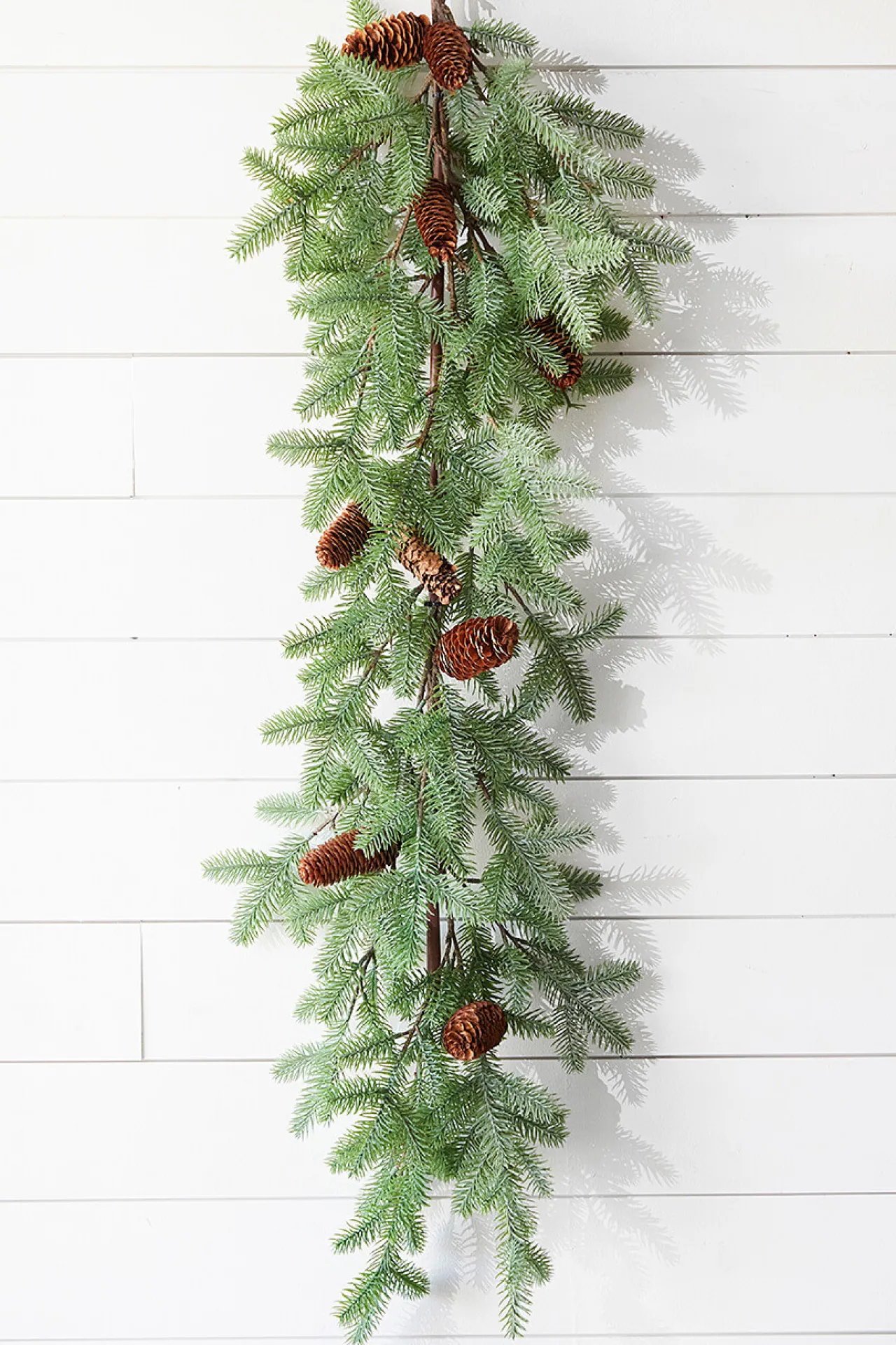 Sale Decorator's Warehouse 45" PE Fir Pine With Cones Garland