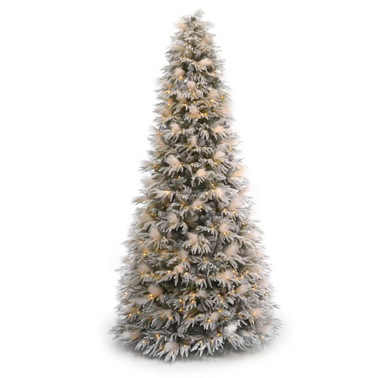 Discount Decorator's Warehouse 10' Pine And Pampas Artificial Christmas Tree With 800 Warm White LED Lights