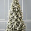 Clearance Decorator's Warehouse 7.5' Pine And Pampas Artificial Christmas Tree With 550 Warm White LED Lights