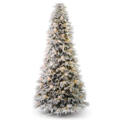 Hot Decorator's Warehouse 9' Pine And Pampas Artificial Christmas Tree With 700 Warm White LED Lights