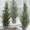 Sale Decorator's Warehouse 21" Pine Tree With Plaid Fabric