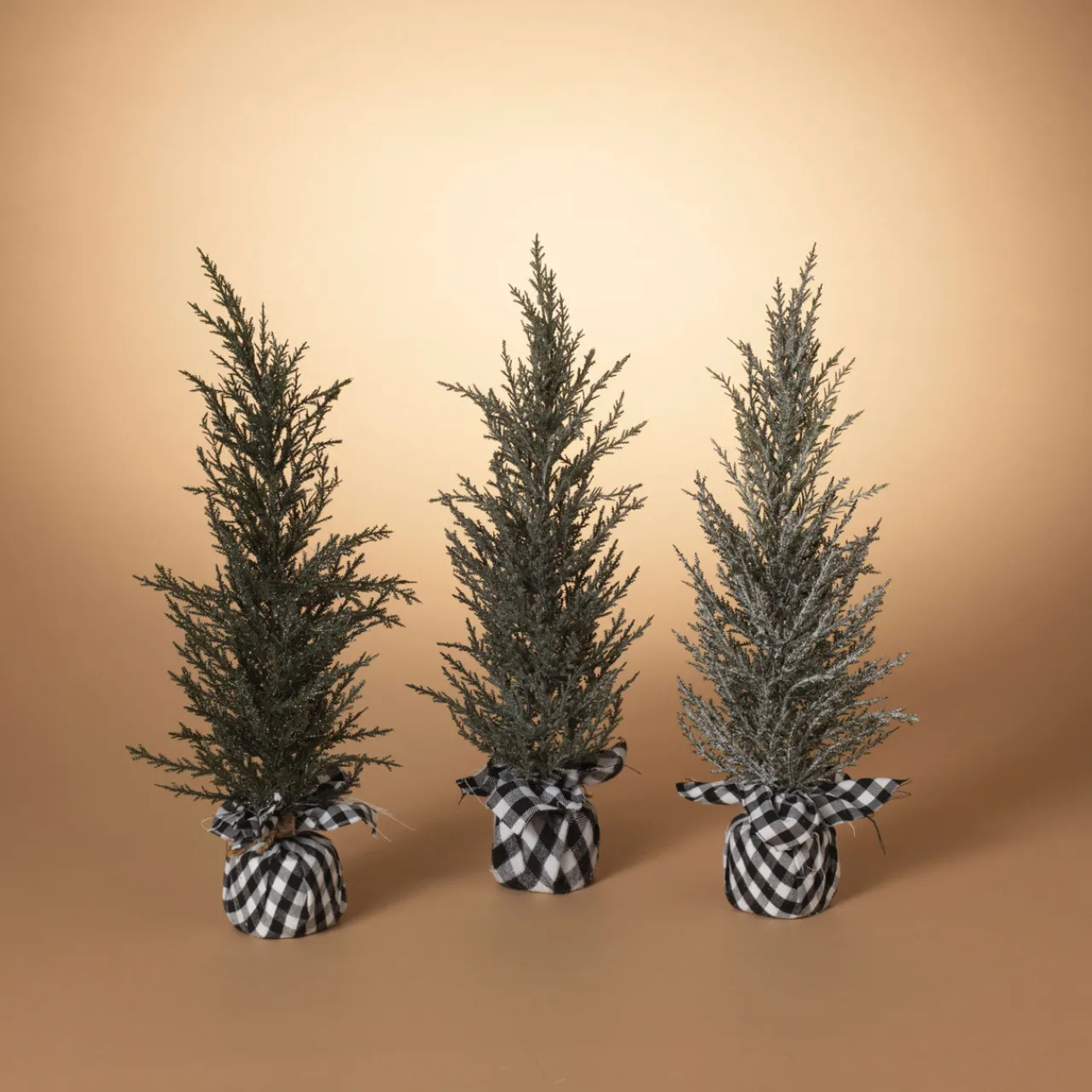 Sale Decorator's Warehouse 21" Pine Tree With Plaid Fabric