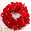 Hot Decorator's Warehouse 21” Poinsettia Wreath