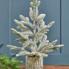 Hot Decorator's Warehouse 18" Potted Noble Fir Tree With Snow