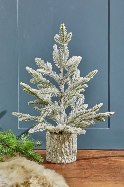 Hot Decorator's Warehouse 18" Potted Noble Fir Tree With Snow
