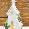Online Decorator's Warehouse 18" Pre-Lit Wooden Church