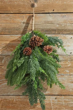 Best Decorator's Warehouse 24” Real Touch Cedar Spruce Cone Teardrop