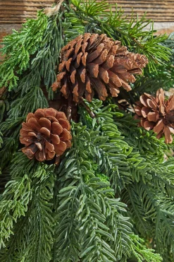 Best Decorator's Warehouse 24” Real Touch Cedar Spruce Cone Teardrop