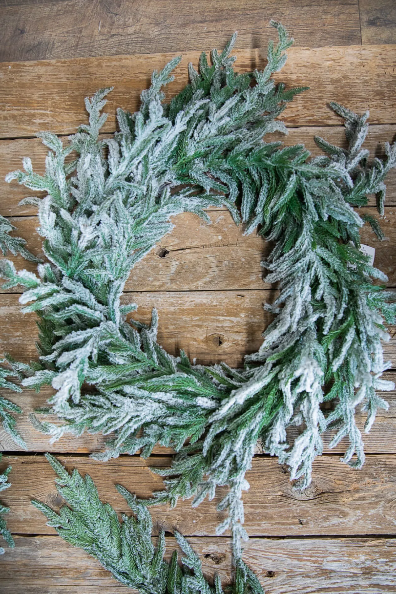 Hot Decorator's Warehouse 24” Real Touch Flocked Norfolk Wreath