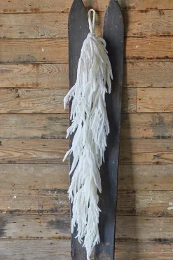 Discount Decorator's Warehouse 48” Real Touch Flocked White Norfolk Garland