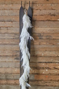 Clearance Decorator's Warehouse 120” Real Touch Flocked White Norfolk Pine Garland