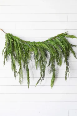 Clearance Decorator's Warehouse 48" Real Touch Lebanon Cedar Dripping Garland