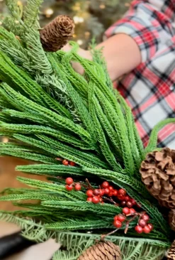 Hot Decorator's Warehouse 36” Real Touch Mixed Evergreen Berry Swag