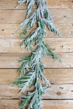 Sale Decorator's Warehouse 60” Real-Touch Flocked Norfolk Garland