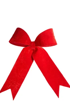Outlet Decorator's Warehouse 16.5” Red Polyester Clip Bow