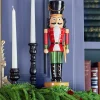 Clearance Decorator's Warehouse 14” Red Resin Nutcracker Figure