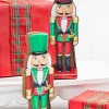 Hot Decorator's Warehouse 10" Red/Green Wooden Nutcracker