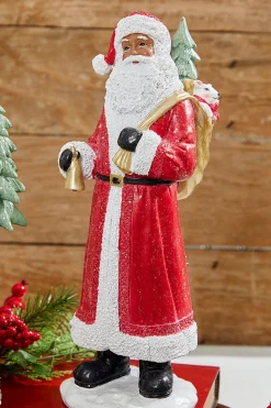 Clearance Decorator's Warehouse 13” Resin African-American Santa