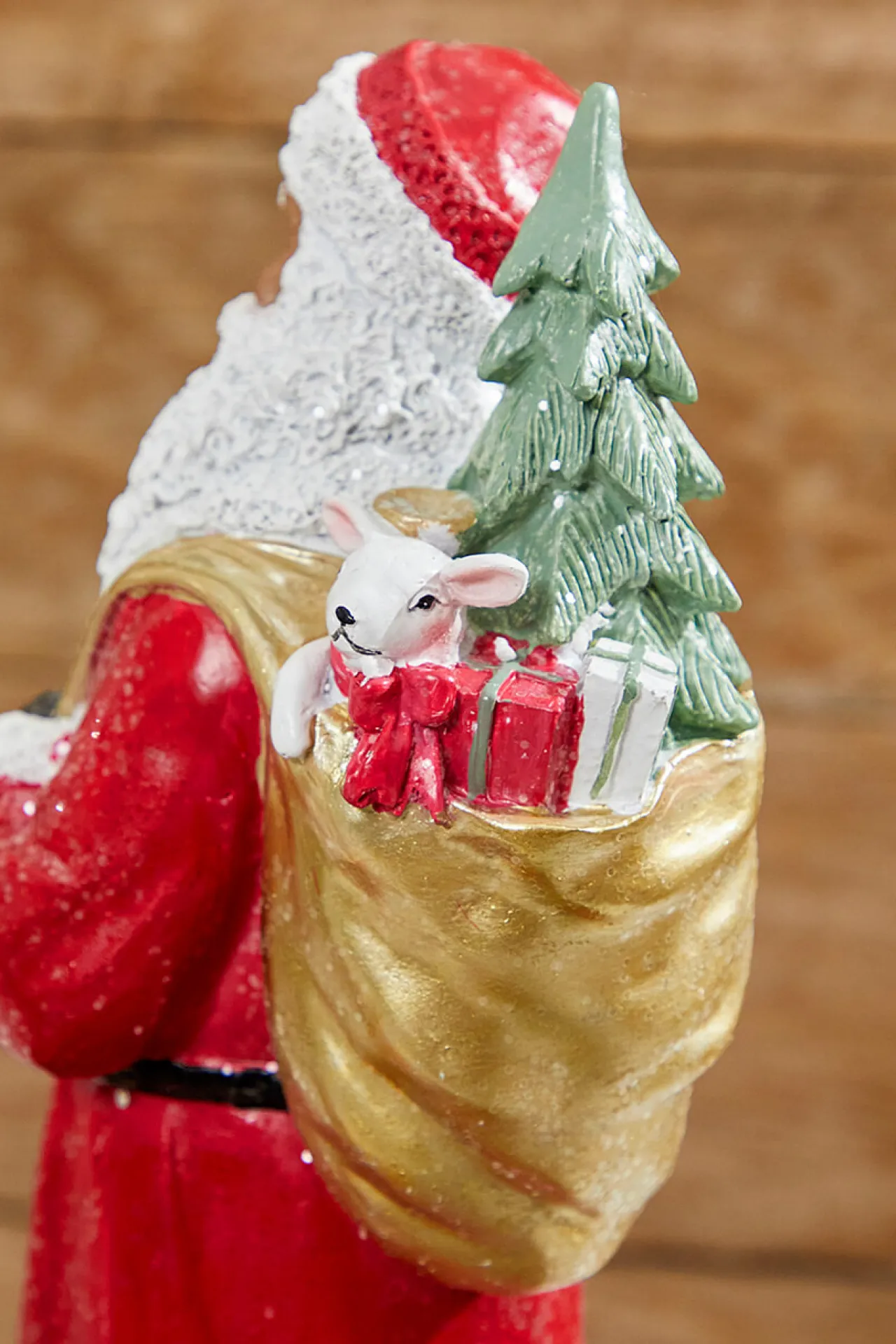 Clearance Decorator's Warehouse 13” Resin African-American Santa