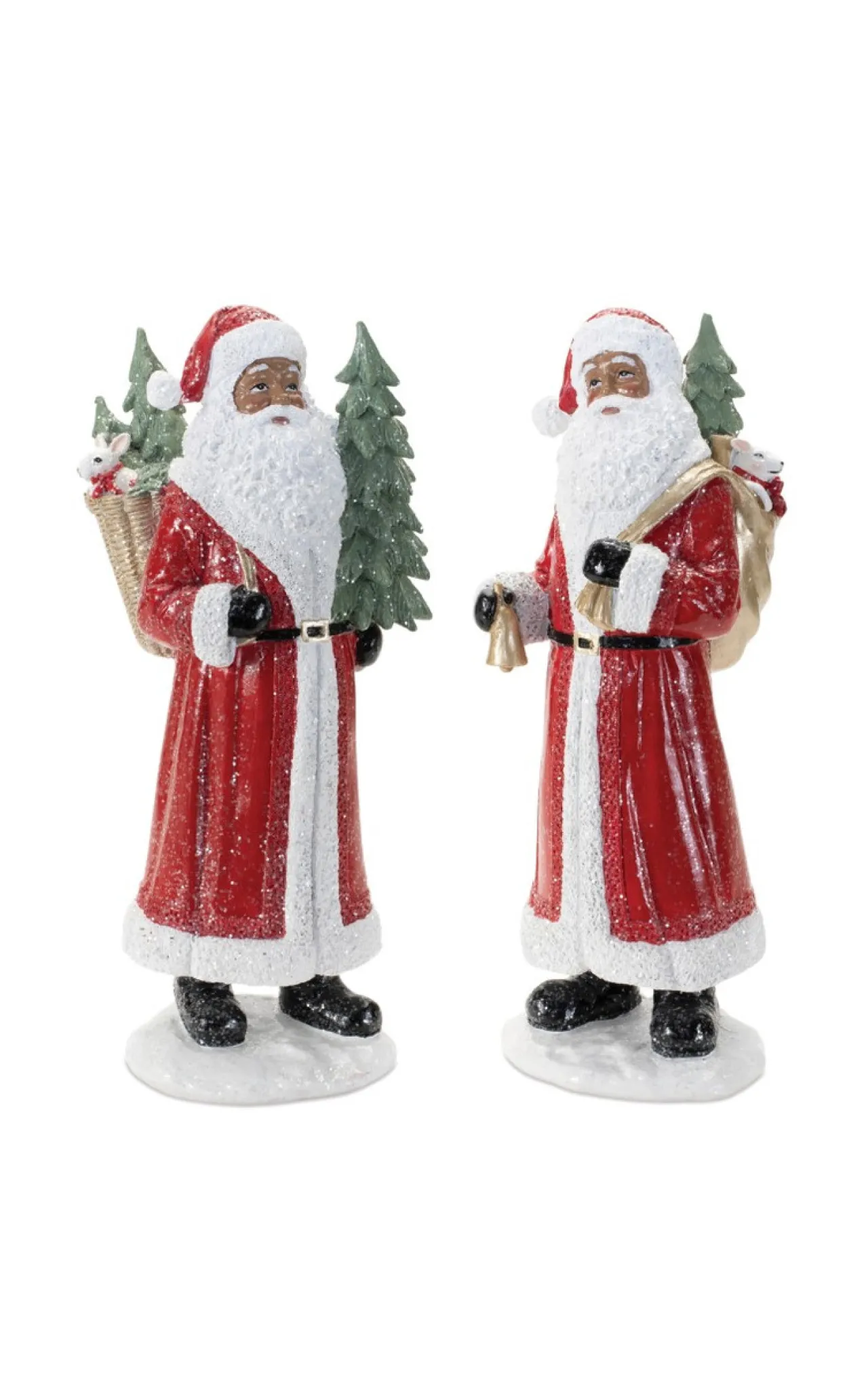 Clearance Decorator's Warehouse 13” Resin African-American Santa