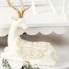 Outlet Decorator's Warehouse 11.5" Resin Deer With Scroll Saddle