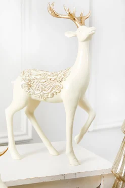 Hot Decorator's Warehouse 14" Resin Deer With Scroll Saddle