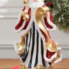 Clearance Decorator's Warehouse 11" Resin Elegant Santa With Sack/List