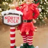 Decorator's Warehouse 36" Resin Elf With North Pole Sign