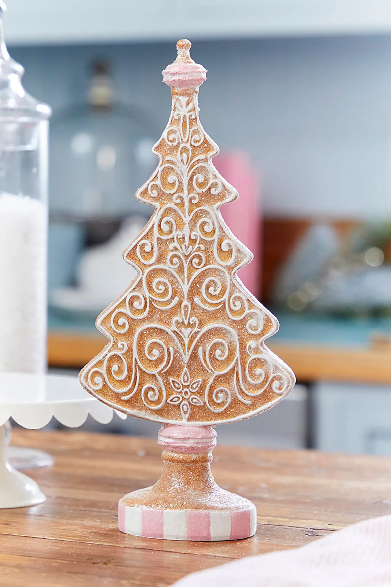 Decorator's Warehouse 13.5" Resin Icing Gingerbread Tree