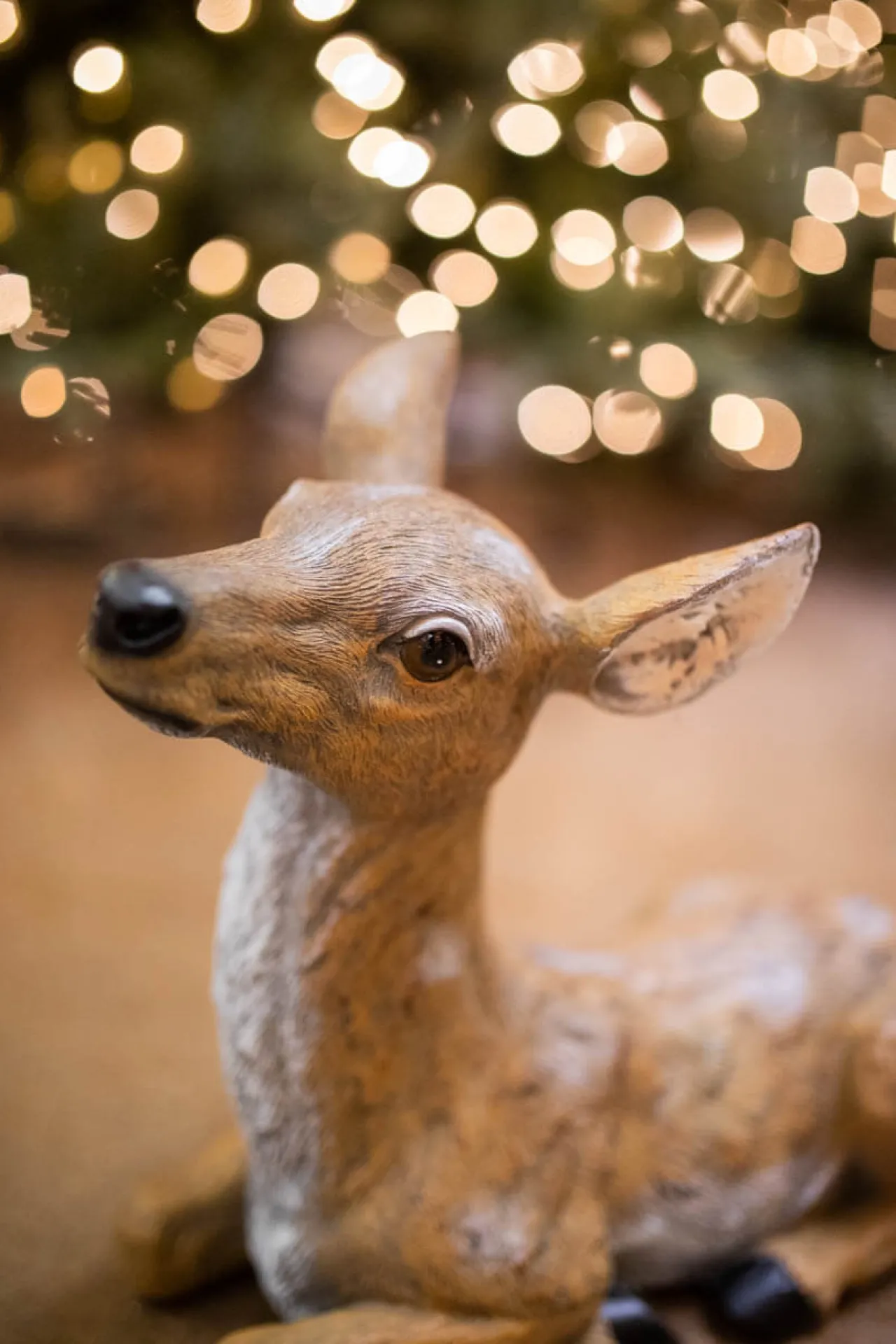Outlet Decorator's Warehouse 13" Resin Outdoor Laying Fawn Deer