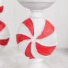 Hot Decorator's Warehouse 9” Resin Peppermint Candy Candle Holder