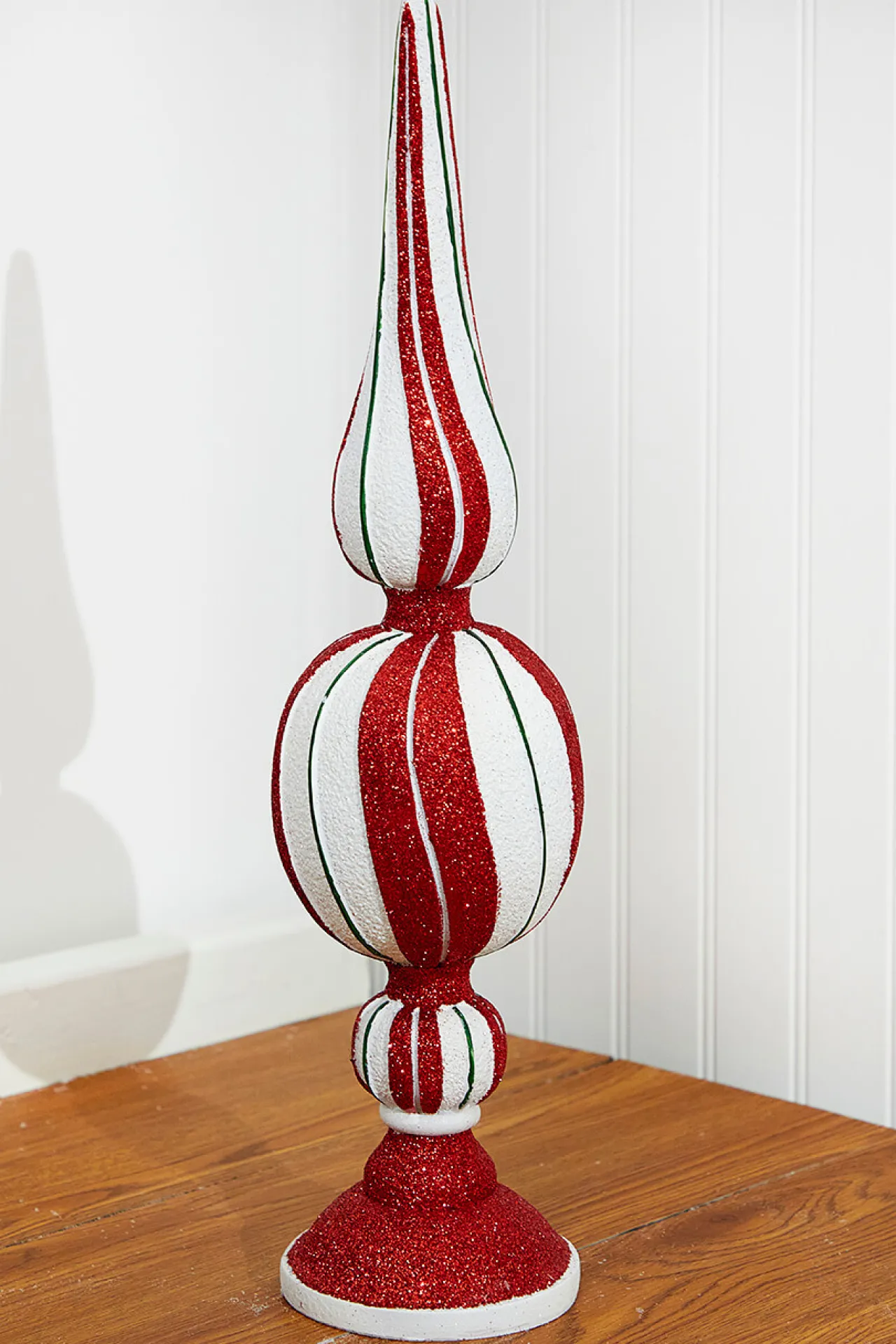 Outlet Decorator's Warehouse 18" Resin Peppermint Finial