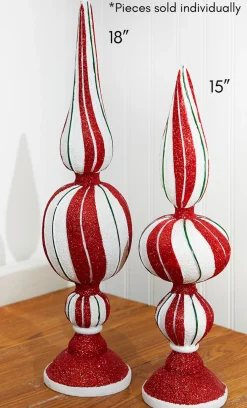 Hot Decorator's Warehouse 15" Resin Peppermint Finial
