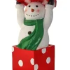 Discount Decorator's Warehouse 26" Resin Snowman Standing In Gift Box