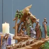Clearance Decorator's Warehouse 13.5" Resin Stairway Nativity With Sheep Herd