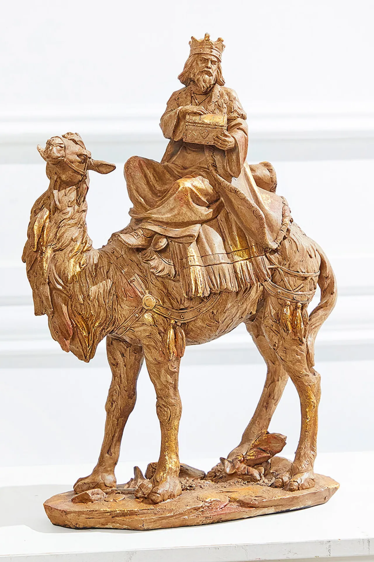 Outlet Decorator's Warehouse 13" Resin Three Kings On Camels - Set Of 3