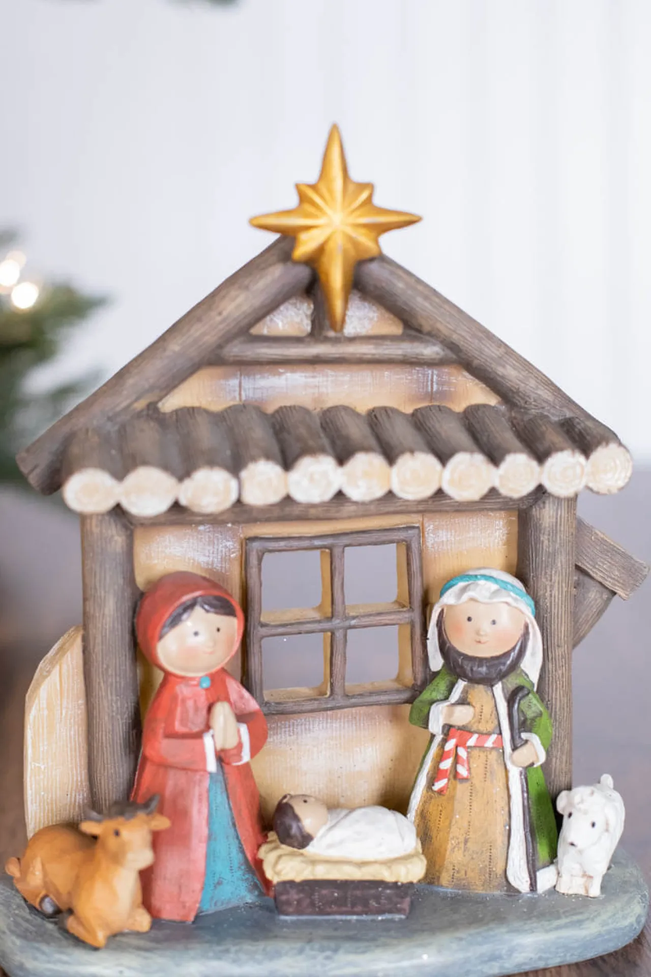 Hot Decorator's Warehouse 9” Resin Traditional Kid Nativity Scene