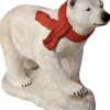 Decorator's Warehouse 36" Resin Walking Polar Bear With Scarf