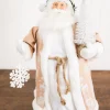 Best Decorator's Warehouse 19” Santa Figure With Snowflake & Tree