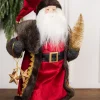 Clearance Decorator's Warehouse 19” Santa Figure With Stars & Tree